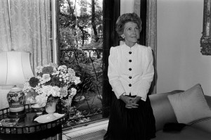 Nancy Reagan attends a party at the New York City townhouse of John Loeb Jr. on June 20, 1980.
