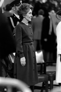 U.S. First Lady Nancy Reagan pays an official visit to Ottowa, Canada, on March 11, 1981.