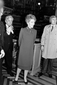 U.S. First Lady Nancy Reagan pays an official visit to Ottowa, Canada, on March 11, 1981.