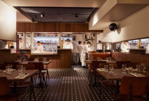 A view of the kitchens led by Pierre Touitou