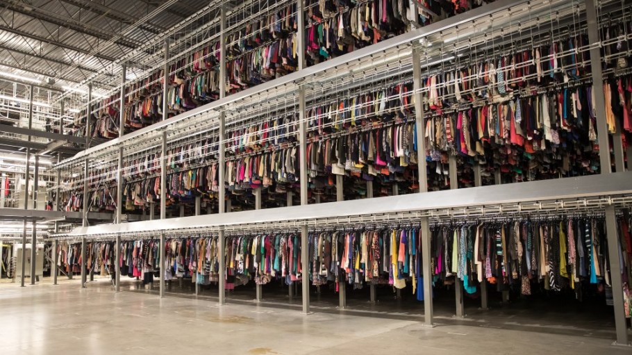 A ThredUp distribution center in Lancaster, Texas.