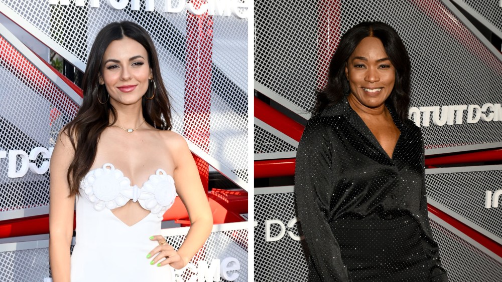 Victoria Justice at the Intuit Dome opening night event held at Intuit Dome on August 15, 2024 in Inglewood, California, angela bassett, celebrity style fashion red carpet looks