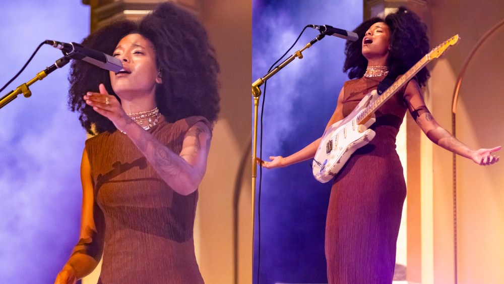 Willow Smith wears earthy dress and performs at Little Caesars Arena on Aug. 17 in Detroit.