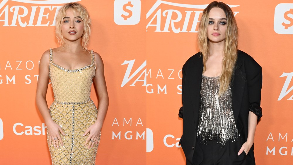 Sabrina Carpenter in Miu Miu, left, and Joey King in Moschino, right, at Variety's Power of Young Hollywood Event on Aug. 8.