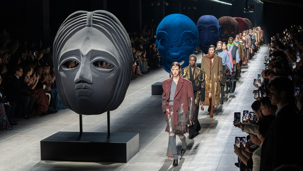 The finale of the Etro fall 2024 runway show in Milan.