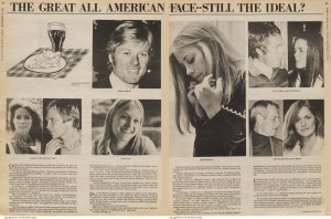 "The Great All American Face – Still the Ideal?" appeared in WWD on September 13, 1974.
