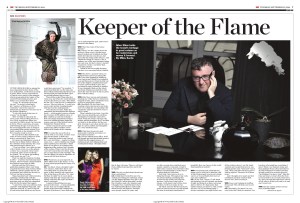 "Keep of the Flame" appeared in WWD on September 25, 2014.