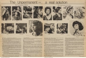 "The Unpermanent — a Real Solution" appeared in WWD on September 27, 1974.