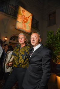 Guest and Andrea Ferolla at the Bloomingdales x Air Mail Event during New York Ready to Wear Fashion Week on September 5, 2024 in New York, New York.