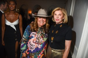 Fern Mallis and Christine Baranski at the Bloomingdales x Air Mail Event during New York Ready to Wear Fashion Week on September 5, 2024 in New York, New York.