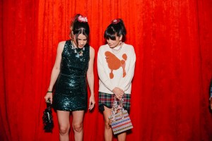 Natalie Morales and Zoe Chao at Susan Alexandra X Rachel Antonoff Dog Show RTW Spring 2025 as part of New York Ready to Wear Fashion Week held at the Starrett-Lehigh Building on September 6, 2024 in New York, New York.