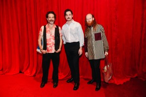 Chris Stack and Tom Pecinka at Susan Alexandra X Rachel Antonoff Dog Show RTW Spring 2025 as part of New York Ready to Wear Fashion Week held at the Starrett-Lehigh Building on September 6, 2024 in New York, New York.