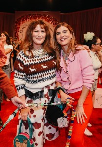 Ana Gasteyer and Susan Korn at Susan Alexandra X Rachel Antonoff Dog Show RTW Spring 2025 as part of New York Ready to Wear Fashion Week held at the Starrett-Lehigh Building on September 6, 2024 in New York, New York.