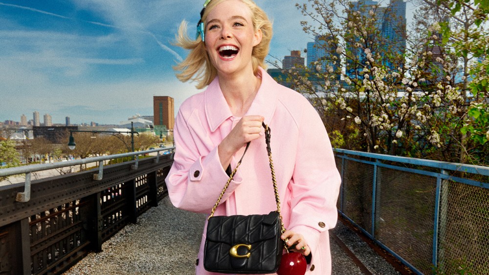 Elle Fanning in a shot from Coach's 'Unlock Your Courage' campaign.