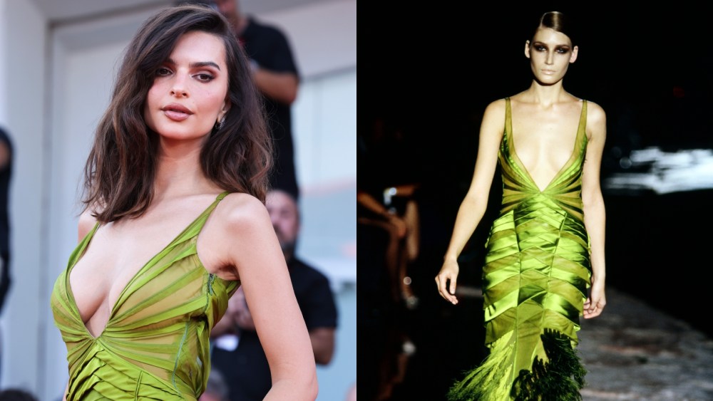 Emily Ratajkowski attends the "Battlefield" premiere during the 2024 Venice Film Festival on Aug. 31.