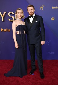 Saoirse Ronan and Jack Lowden in Louis Vuitton