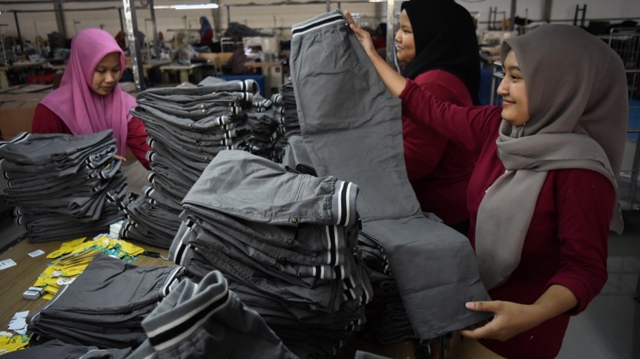 An apparel factory in Indonesia.