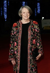 Maggie Smith arrives at "The Lady In The Van" - Centrepiece Gala, at Odeon Leicester Square on October 13, 2015 in London, England.