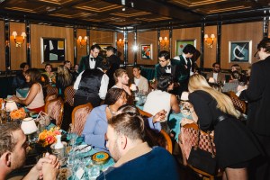 Atmosphere at the Gigi Hadid & Caviar Kaspia Dinner held at Caviar Kaspia during New York Fashion Week on September 5, 2024 in New York, New York.