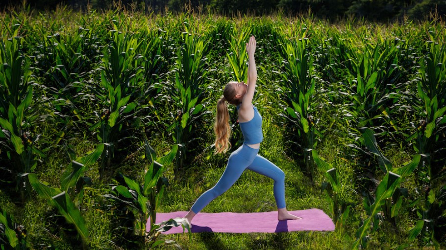 The LYCRA Company yoga cornfield Qore QIRA
