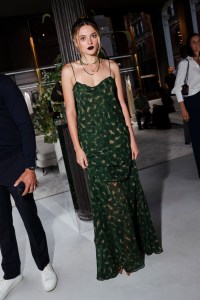 Charlotte Lawrence at the LuisaViaRoma Flagship Store Opening Party during New York Ready to Wear Fashion Week on September 4, 2024 in New York, New York.