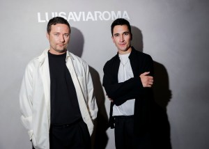 Lazaro Hernandez and Jack McCollough at the LuisaViaRoma Flagship Store Opening Party during New York Ready to Wear Fashion Week on September 4, 2024 in New York, New York.