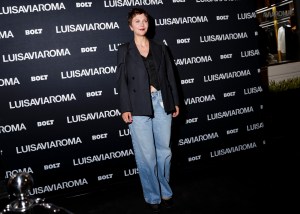 Maggie Gyllenhaal at the LuisaViaRoma Flagship Store Opening Party during New York Ready to Wear Fashion Week on September 4, 2024 in New York, New York.