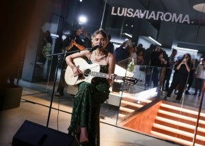 Charlotte Lawrence at the LuisaViaRoma Flagship Store Opening Party during New York Ready to Wear Fashion Week on September 4, 2024 in New York, New York.