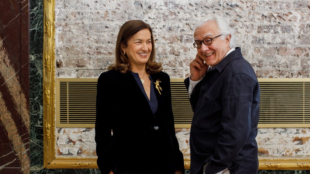 Baccarat's Maggie Hernandez and Alain Ducasse.