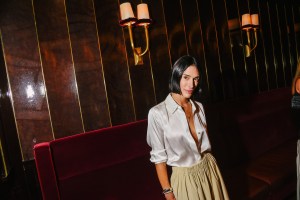 Athena Calderone at the Moda Operandi Kick-Off Cocktail party.