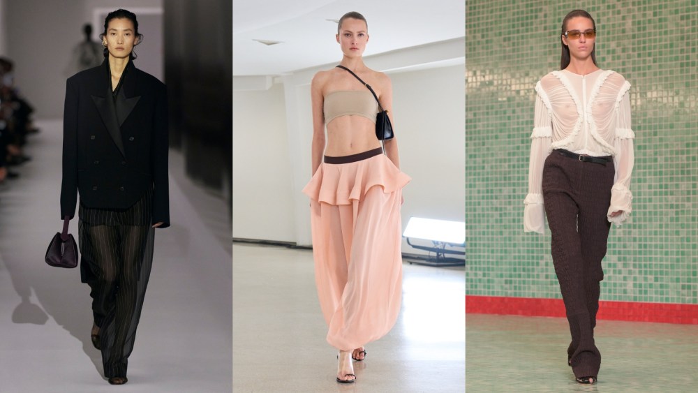 Sheer styles at Khaite, Alaïa and Tory Burch during New York Fashion Week.