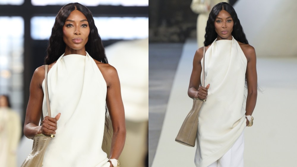 Naomi Campbell walks in Tod's spring 2025 show on Sept. 20 in Milan, quiet luxury, runway, supermodel, fashion week