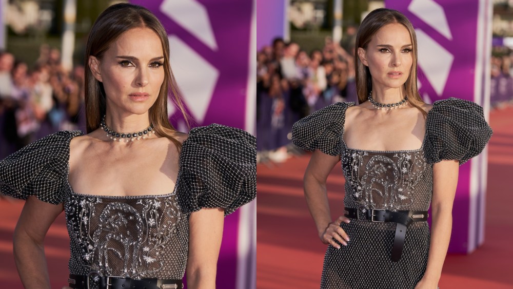 Natalie Portman attends the award ceremony during the Deauville American Film Festival on Sept. 14 in Deauville, France, red carpet, Dior