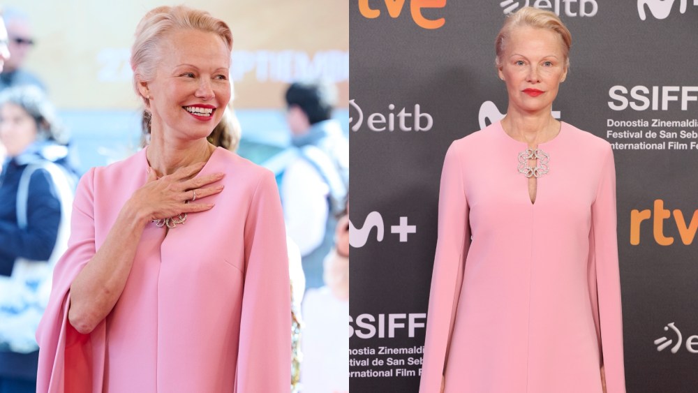 Pamela Anderson attends the "The Last Showgirl" premiere during the 2024 San Sebastian Film Festival on Sept. 27.