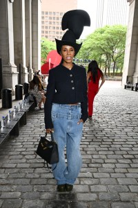 June Ambrose at the Prabal Gurung Spring 2025 Ready-to-Wear show.