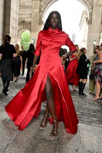Gloria George at the Prabal Gurung Spring 2025 Ready-to-Wear show.