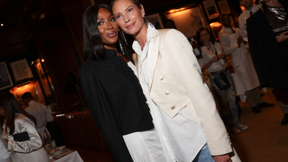 Naomi Campbell and Christy Turlington