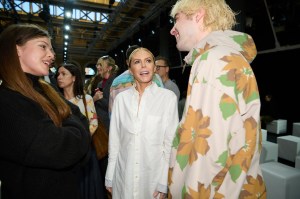 Patsy Kensit and Lennon Gallagher  at JW Anderson Ready-To-Wear