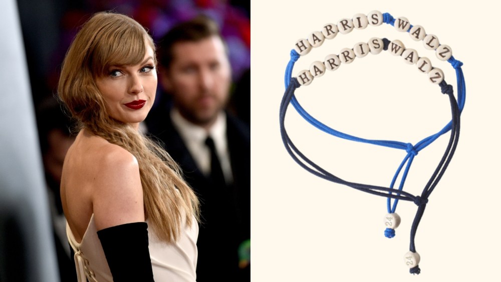 Taylor Swift in 2024; The Harris-Walz campaign's friendship bracelets, Swifties, voting, politics