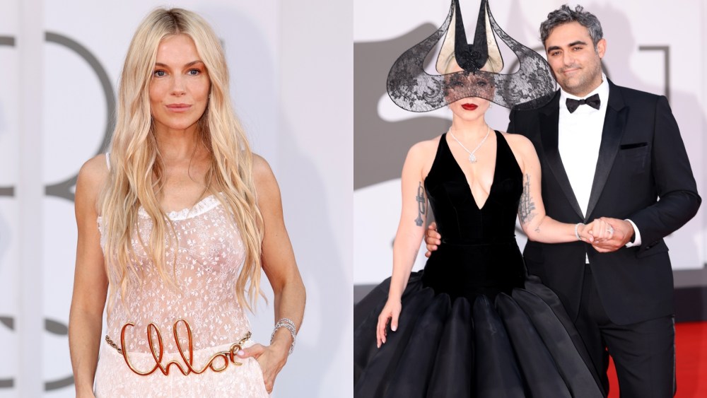 Sienna Miller, Lady Gaga and Michael Polansky at the 2024 Venice Film Festival.