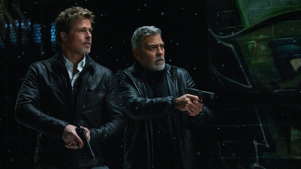Brad Pitt and George Clooney in 'Wolfs'