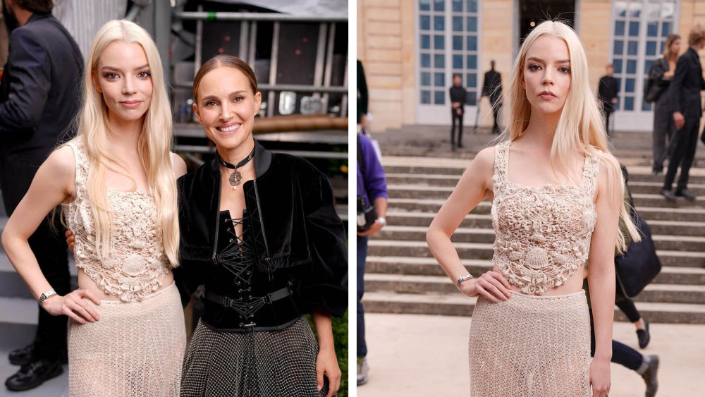 Anya Taylor-Joy at Christian Dior RTW Spring 2025 as part of Paris Ready to Wear Fashion Week held at Musée Rodin on September 24, 2024 in Paris, France, natalie portman