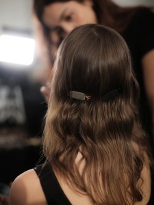 Backstage at Sandy Liang spring 2025 ready-to-wear show at New York Fashion Week.