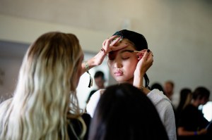 Backstage at Erdem Spring 2025 Ready-to-Wear Collection at London Fashion Week