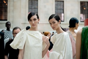 Backstage at Erdem Spring 2025 Ready-to-Wear Collection at London Fashion Week