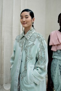 Backstage at Erdem Spring 2025 Ready-to-Wear Collection at London Fashion Week