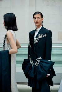 Backstage at Erdem Spring 2025 Ready-to-Wear Collection at London Fashion Week