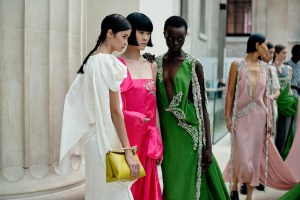 Backstage at Erdem Spring 2025 Ready-to-Wear Collection at London Fashion Week