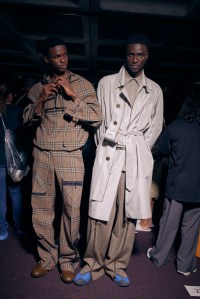 Backstage at Burberry Spring 2025 Ready-To-Wear Collection at London Fashion Week