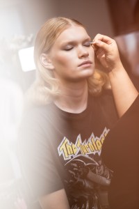 Backstage at the Coach spring 2025 ready-to-wear show at New York Fashion Week.